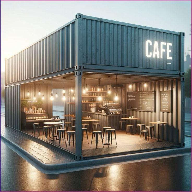 Reforma de bar en contenedor, proyecto comercial en Villa Carlos Paz